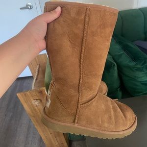 Loved UGG boots, tall and tan